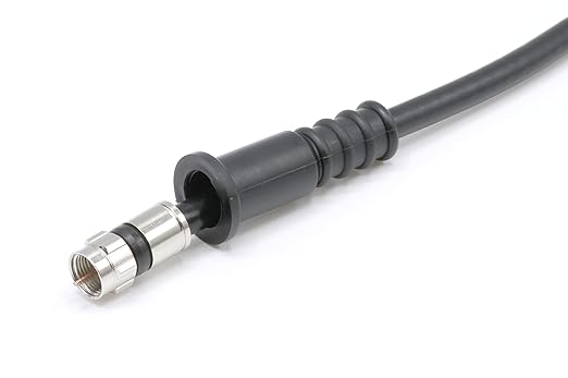 THE CIMPLE CO Coaxial Cable Weather Boot - RG6 Connectors RG59 Ends Coaxial Boots - Weatherproof (Black) - Pack of 50