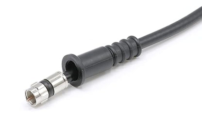 THE CIMPLE CO Coaxial Cable Weather Boot - RG6 Connectors RG59 Ends Coaxial Boots - Weatherproof (Black) - Pack of 10