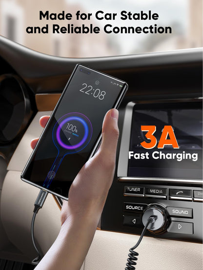 CableCreation Coiled USB C Cable for CarPlay & Android Auto