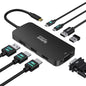 Selore Laptop Docking Station Dual HDMI Monitor 13-in-1 USB-C Dock