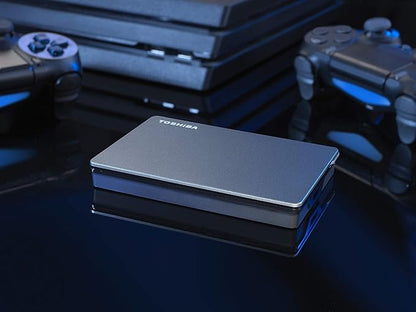 Toshiba Canvio Gaming 1TB Portable External Hard Drive USB 3.0, Black for PlayStation, Xbox, PC, & Mac - HDTX110XK3AA