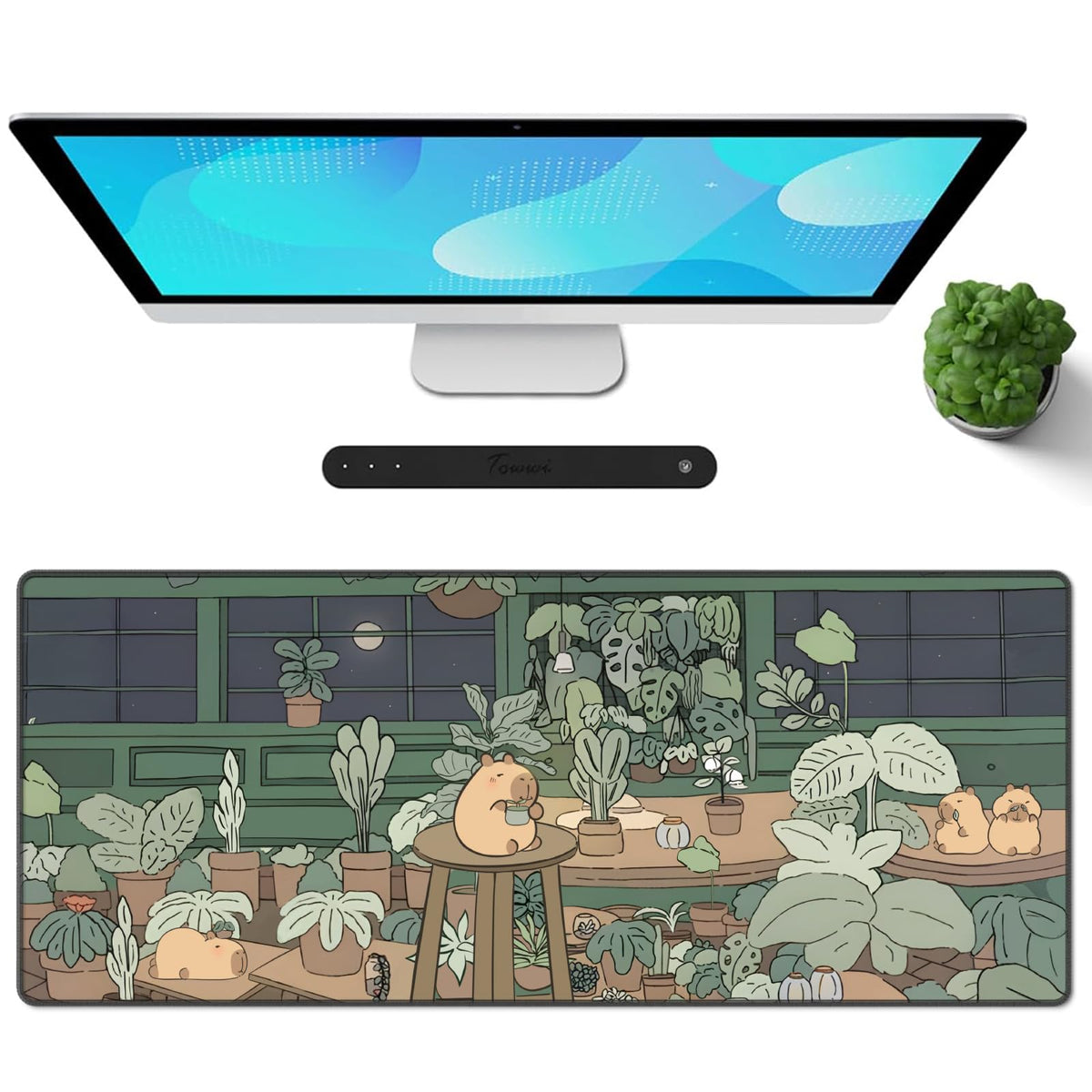 Galdas Mouse Pad For Gaming,XXL XL Large Mouse Mat Long Extended MousePad Desk Mat Non-Slip Rubber Mice Pads Stitched Edges Thin (31.5 x 11.8 x 0.12 Inches) Topographic Map