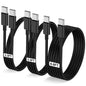 LOFPYE 3-Pack 10FT 60W USB C to USB C Cable, Type C to Type C Cable,Fast Charging Cable for iPhone 16 15 Pro Plus Pro Max，for Galaxy S24 S23, for iPad Pro/Air, for MacBook Pro/Air and More