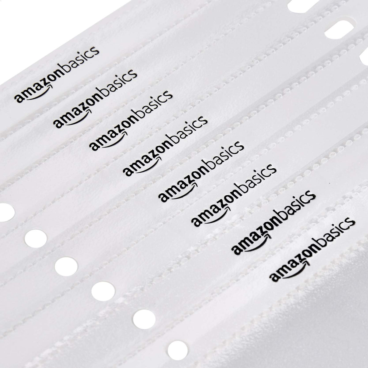 Amazon Basics Sheet Protectors for 3 Ring Binder, Non-Glare, Top Loading, Letter Size 8.5 x 11 in, Document Organizer, Pre-Punched Holes, Clear, 500-Pack