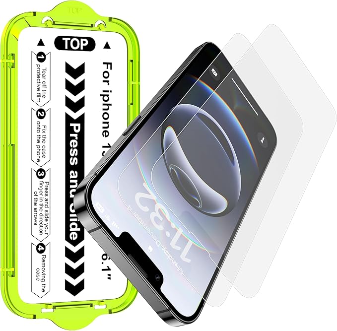 Esanik for iPhone 15 Pro Matte Glass Screen Protector [Auto-alignment] Anti-Glare & Anti-Fingerprint,Anti-Reflection,Bubble Free, Smooth as Silk
