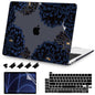 Teryeefi for MacBook Pro 13 inch Case M2 M1 2022 2020 2019-2016 Model A2338 A2289 A2251 A2159 A1989 A1706 with Touch Bar, Hard Shell Case & Keyboard Cover & Screen Protector, Green Leaf