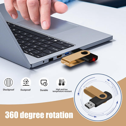 16GB 50-Pack USB Flash Drives Bulk EASTBULL USB 2.0 Thumb Drive,Gold