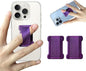 Universal Phone Grip for Smartphones - Phone Holder for Hand for Back of Phone - Wireless Charging Compatible (DeepPurple) - 2Pack