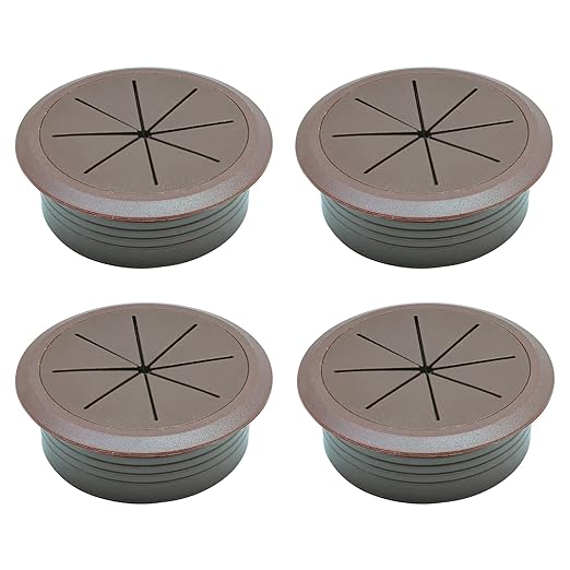BOPOREAE 4 Pcs Desk Grommet 2-1/16" (53mm), Desk Hole Cover for Cables