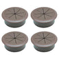 Desk Grommet 2-1/16" (53 mm), Desk Hole Cover for Cables Coffee, Cable Grommet ABS Plastic, Desk Hole Grommet for Office and Home Table Cable, Detachable & Flexible Cable Cord Organizer-4 Pcs