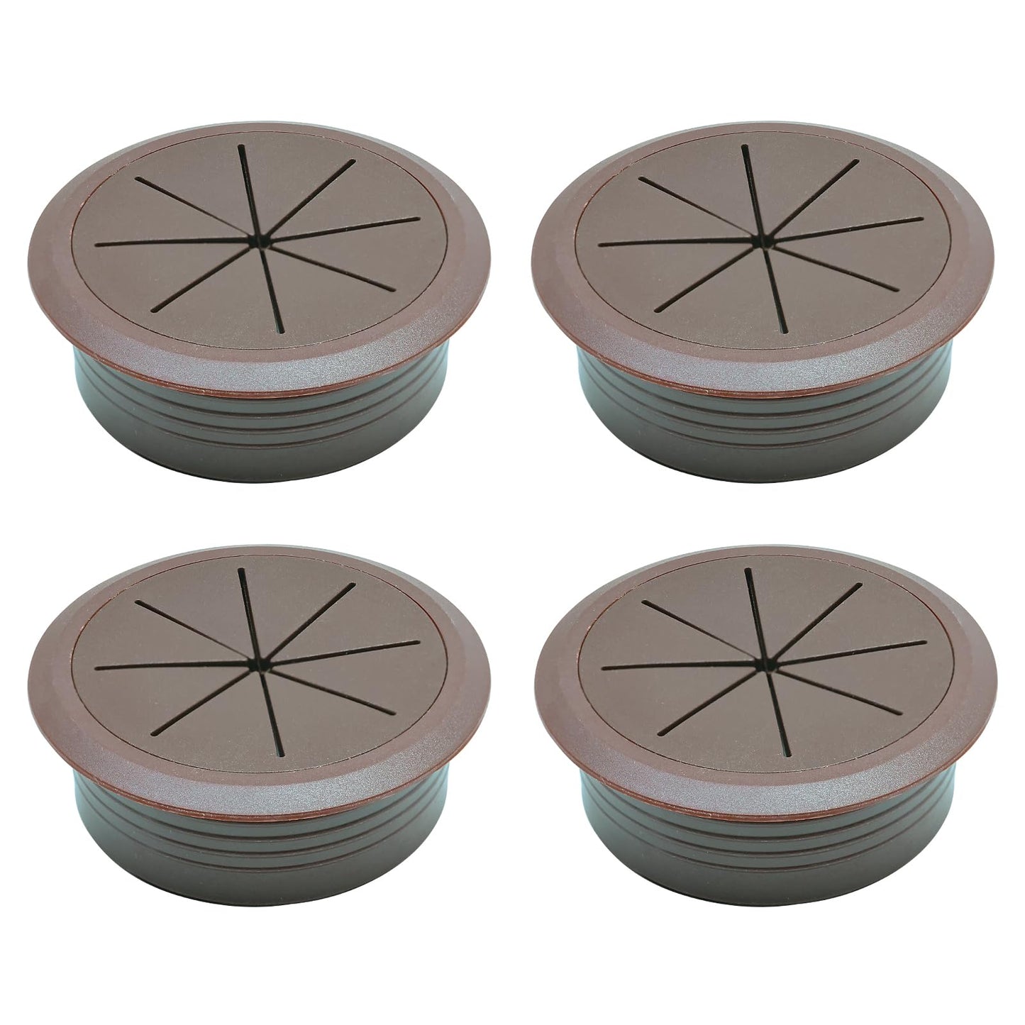 BOPOREAE 4 Pcs Desk Grommet 2" (50mm), Desk Hole Cover for Cables