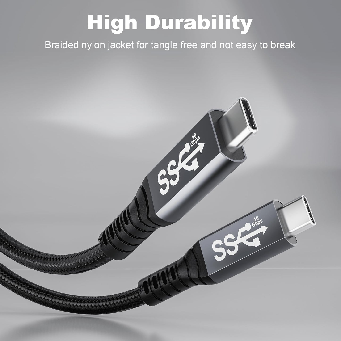 HOTUTUKI usbc to USB c 3.1,USB-c 10gbps Data Transfer Video 4K Monitor Cable 100W High Speed Data Transfer Fast Charging Cord Compatible with Monitor 3.3FT(1m)