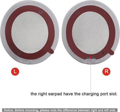 Replacement Ear Pads for Beats Solo 2 & Solo 3 Wireless On-Ear Headphones, Ear Cushions, Headset Earpads, Ear Cups Cover with Soft Protein Leather (Grey)