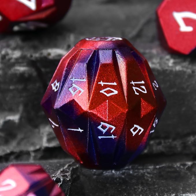 FONVGOGO Metal DND Dice Set for Dungeons and Dragon Dice Collector Gift RPG