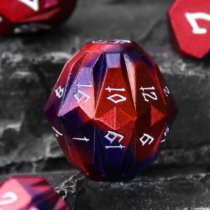 FONVGOGO Metal DND Dice Set for Dungeons and Dragon Dice Collector Gift RPG