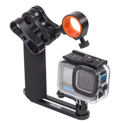 GoPro HERO12 Waterproof Action Camera Dive Kit with 5.3K60 UHD Video, 27MP HDR Photos - Bundle with Protective Housing, Video Light Pack, Camera Tray, Double Clip, 64GB microSD Card