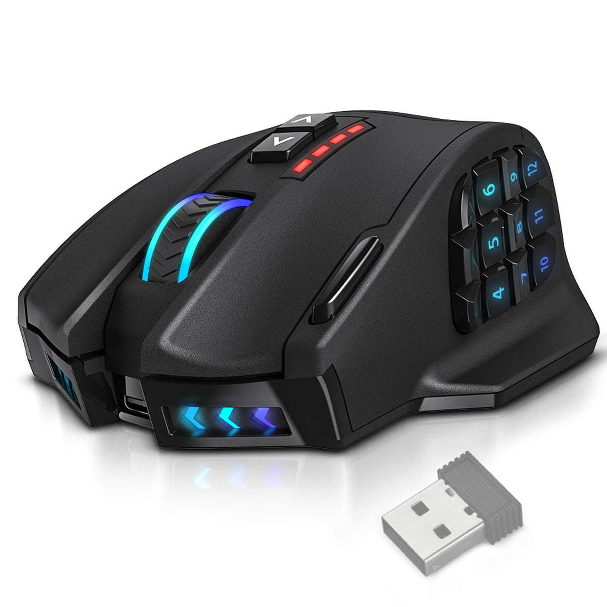 UtechSmart Venus Pro Wireless MMO Gaming Mouse 16,000 DPI Optical Sensor