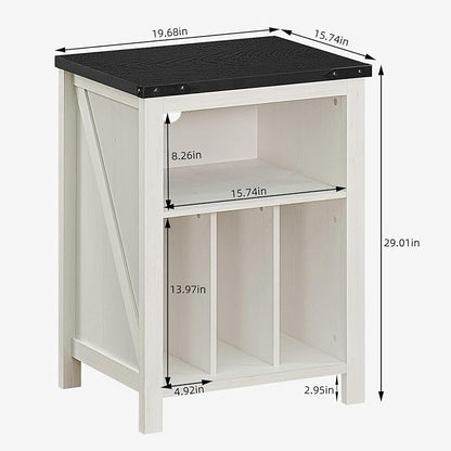 Record Player Stand with Vinyl Record Storage,White Record Player Table Holds up to 160 Albums,Large Wood Turntable Stand Cabinet Dispaly Shelf for Living Room,Bedroom,Office