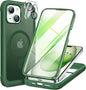 Miracase Magnetic for iPhone 12 Pro Max Case [Compatible with MagSafe] Full-Body Phone case with Built-in Glass Screen Protector& Camera Protector, Military Drop Proof 12 Pro Max Cover
