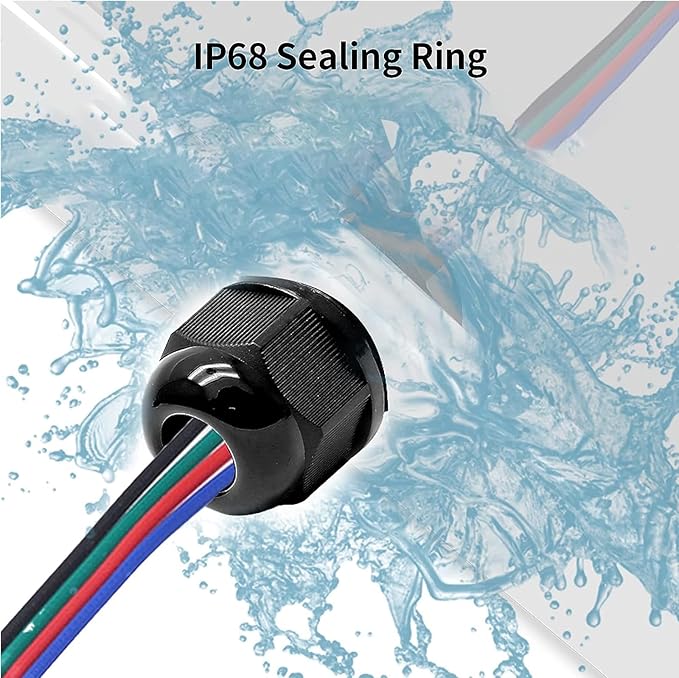10 Pcs 3/8" NPT Nylon Cable Glands, IP68 Waterproof Adjustable Cord Grip Cable Connector Strain Relief Wire Protectors for 5-9mm Cable Diameter, Black
