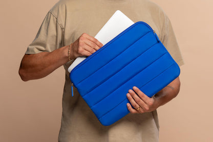ANECDOTE Laptop Case 15-16 Inch – A Perfect Laptop Sleeve - Compatible with MacBook Air/Pro 15 inch M3 M2 M1 Chip Pro Max 2023-2021 – Fits Well, Made of 100% Nylon with Aesthetic Design (Royal Blue)