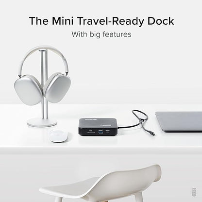 Plugable 7-in-1 USB-C DisplayLink Dock – Dual 4K HDMI (Requires DisplayLink Driver), 100W PD Charging, USB4 & Thunderbolt Compatible, Gigabit Ethernet, USB-A/C, SD Card – for Mac & Windows Laptops