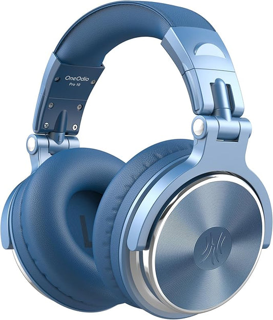 OneOdio Wired Over Ear Headphones Hi-Res Studio Monitor & Mixing DJ Stereo Headsets with 50mm Drivers and 1/4 to 3.5mm Jack for AMP Computer Recording Podcast Keyboard Guitar Laptop - Sky Blue