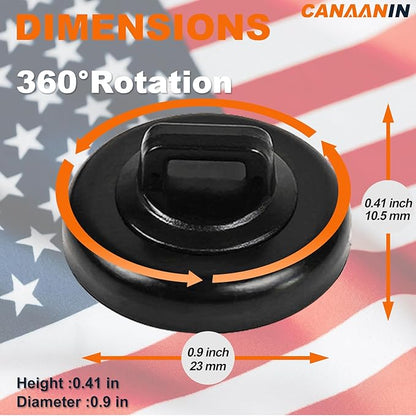 Magnet Zip Tie Mount Clips Magnetic Zip Ties Mount Base Holder Strong Wire Cable Holder Mount Wire Clips Management for Home Office Marine Electrical Wiring (D23 20Pcs)