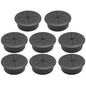 Desk Grommet 2" (50 mm), Desk Hole Cover for Cables Black, Cable Grommet ABS Plastic, Desk Hole Grommet for Office and Home Table Cable, Detachable & Flexible Cable Cord Organizer-8 Pcs