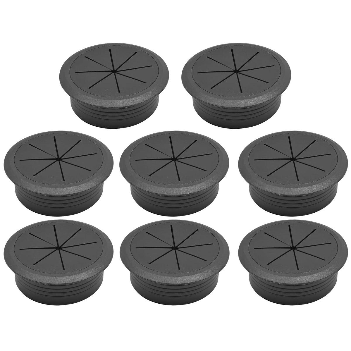 BOPOREAE 2 Pcs Desk Grommet 2-3/8" (60mm), Desk Hole Cover for Cables