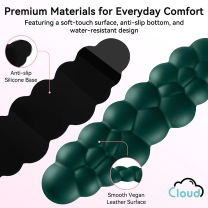 Sushret Cloud Wrist Rest for Computer Keyboard and Mouse Pad Set,Dark Green