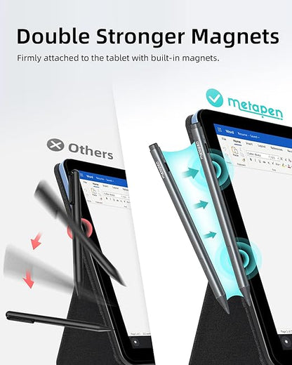Metapen Stylus Pen M2 for Surface (Premium, 4096 Finest Control, Eraser End) - Compatible with Surface Pro 7//8/9/X//10/11/Book 3/Laptop 4/Studio 2, ASUS VivoBook Flip 14, for Creators,Students,Doers