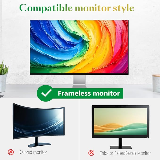 Magnetic Computer Privacy Screen Filter 22 inch for 16:10 Widescreen Monitor Desktop PC, 22in Hanging Removable Anti Blue Light Glare Eye Protection Shield, Screen Protector Panel