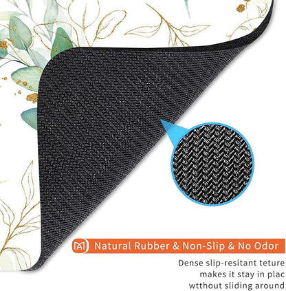 Square Mouse Pad Pretty Leaves, Personalized Premium-Textured Custom Mouse Mat Design, Washable Mousepad Cloth, Non-Slip Rubber Base Computer Mouse Pads for Wireless Mouse