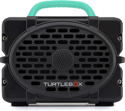 Turtlebox Original Gen 3: Portable Outdoor Bluetooth Speaker – Ultra-Loud (120dB), Waterproof (IP67), Rugged, Impact-Resistant, 3-Day Battery | Party Mode: Unlimited Pairing Stereo, Gray/Seafoam