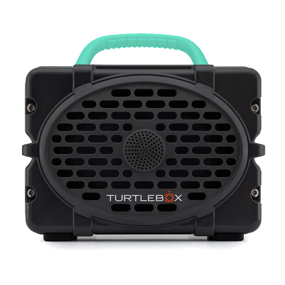 Turtlebox Original Gen 3 Outdoor Bluetooth Speaker, White/Royal Blue