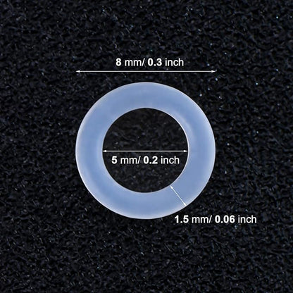 Keyboard Puller Keycap Removal Tool and 200 Pcs Rubber O-Ring Dampeners Plumbing Rubber O-Ring Seal for Switch and Mechanical Keyboard