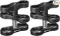 MINIFOCUS 2PCS 1'' Aluminum Ball Clamp Mount for Underwater Diving Light Arms Tray System, Photography Diving Camera, 360° Clip Adapter Bracket for Action Camera Flashlight Arms System