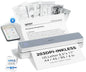 iDPRT Portable Printer Wireless for Travel - Bluetooth Mobile Printer Support for 8.5"x11" US Letter, Inkless Compatible with iOS, Android, Laptop for Office, Car and Home (pro, White)