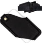 TobbinGear Left-Handed Leather Cell Phone Holster with Belt Clip, Universal Phone Holster for Men Belt Holder, Leather Case for iPhone, Samsung Galaxy Phones, Black, Medium