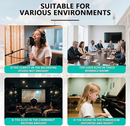 Sound proof foam panels for walls, let your life be free from noise disturbances, and fully enjoy the quiet and pleasant moments.(FW-L 12" × 12" × 1", Pack of 24)