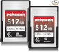 Pergear 512GB CFexpress Type A Memory Card VPG200, Up to 800MB/s Read Speed & 780MB/s Write Speed for 4K 120P,8K 30P Recording (2-Pack)