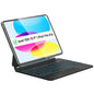 Otuoor Magic Keyboard for iPad 10th, Effortless Command, The Comfort Angle, iPad 11th (A16 2025) Case with Keyboard, Uninterrupted View, Snap Tight, 7 Color Backlight, Multi-Touch Trackpad, White
