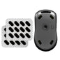 Wallhack PTFE Dot Mouse Skates | Premium Universal Skates for Gaming Mice | Ultra-Smooth Glide on Cloth & Glass Pads | Customize Speed & Control | Fast, Easy to Apply | Black 7mm x 7mm