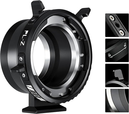 VILTROX PL-Z Lens Adapter, Lens Converter Ring Camera Lens Mount Adapter Ring Compatible with PL Lens to to Z Mount Nikon Mirrorless Camera Z5 Z50 Z6 Z6II Z7 Z7II Zfc