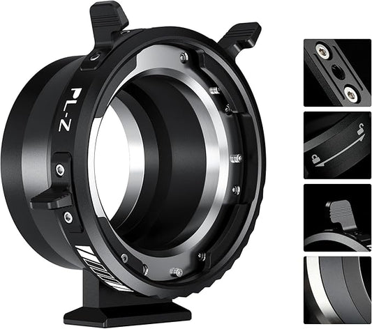 VILTROX PL-Z Lens Adapter, Lens Converter Ring Camera Lens Mount Adapter Ring Compatible with PL Lens to to Z Mount Nikon Mirrorless Camera Z5 Z50 Z6 Z6II Z7 Z7II Zfc