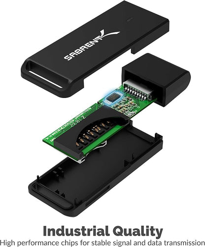 SABRENT USB 3.0 Micro SD and SD Card Reader (CR-T2MS)