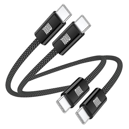USB C to USB C Cable 3ft, 2-Pack 100W USBC to USBC Fast Charger Cord, Braided Type C to C Charger Cable Fast Charging for iPhone 17 16 15 Pro Max Plus,MacBook Pro,i Pad Pro,Samsung S25/S24 Ultra,Pixel