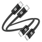 USB C to USB C Cable 3ft, 2-Pack 100W USBC to USBC Fast Charger Cord, Braided Type C to C Charger Cable Fast Charging for iPhone 17 16 15 Pro Max Plus,MacBook Pro,i Pad Pro,Samsung S25/S24 Ultra,Pixel