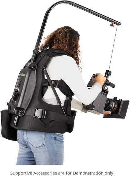 FLYCAM Starter Female Flowline Body Support Rig for Camera & Gimbals. (Size XL/XXL). Offers 180° Top Bar Rotation & 3-7.5kg / 6-16lb Payload